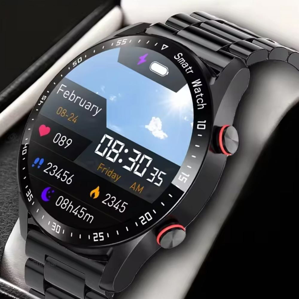 2023 Smart Watch for Men Business BT Call Sports health monitoring Message Reminder Smartwatches for IOS Android